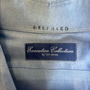 Tom James Executive Collection Buttondown in blue/gray